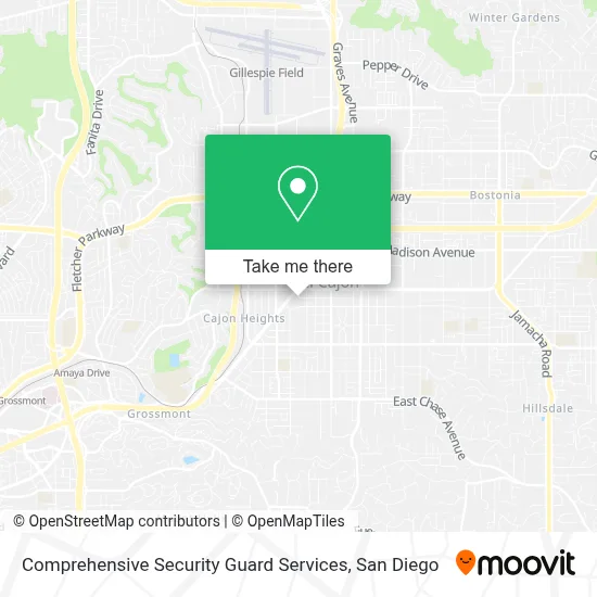 Comprehensive Security Guard Services map