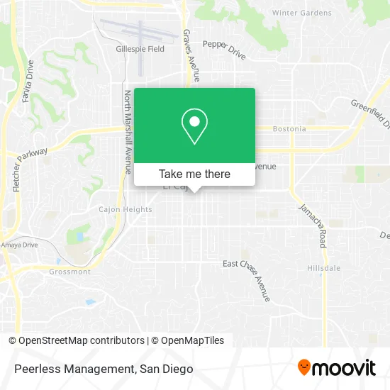 Mapa de Peerless Management