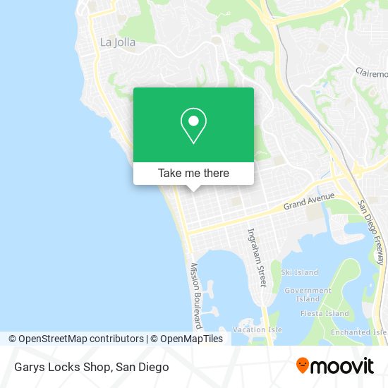 Garys Locks Shop map