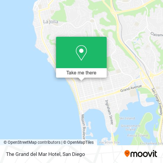 The Grand del Mar Hotel map