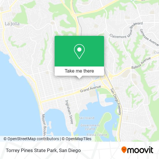 Torrey Pines State Park map