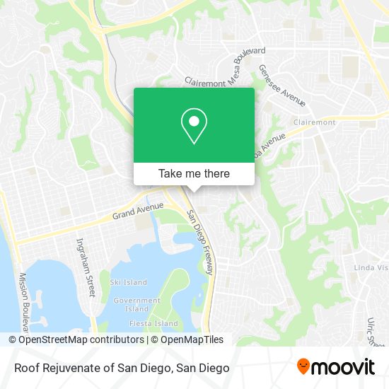 Roof Rejuvenate of San Diego map