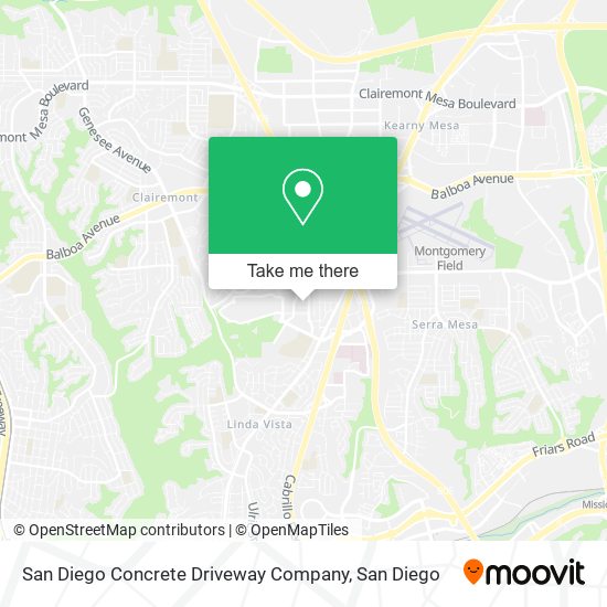 San Diego Concrete Driveway Company map