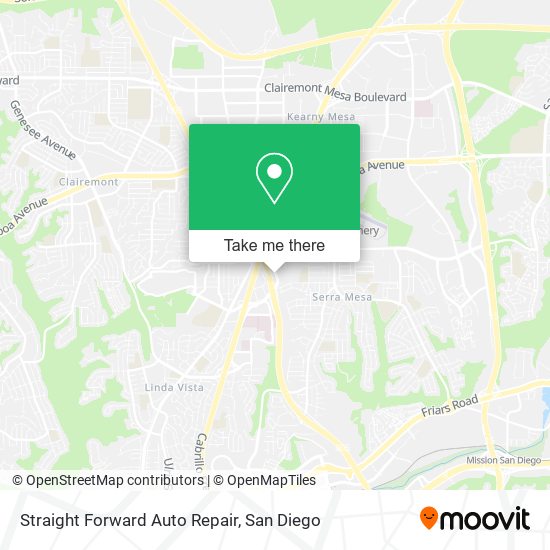 Straight Forward Auto Repair map