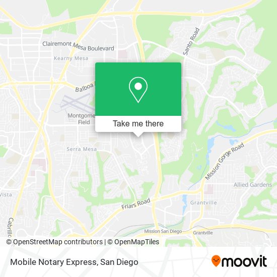Mobile Notary Express map