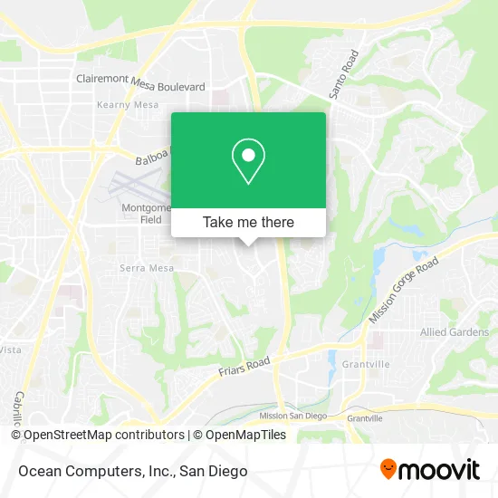 Mapa de Ocean Computers, Inc.