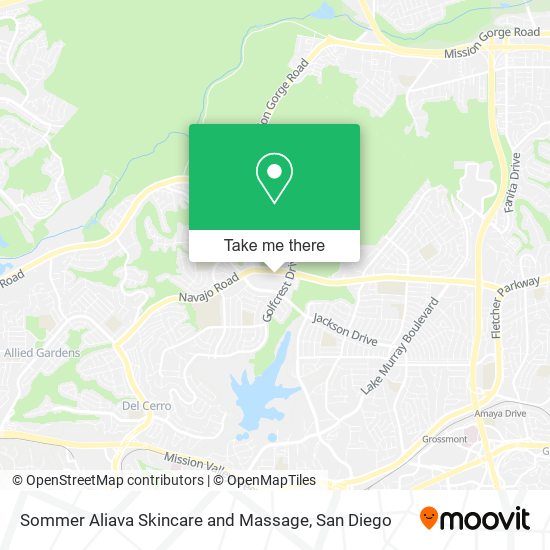 Sommer Aliava Skincare and Massage map