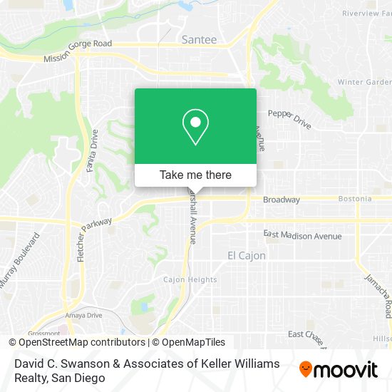 David C. Swanson & Associates of Keller Williams Realty map