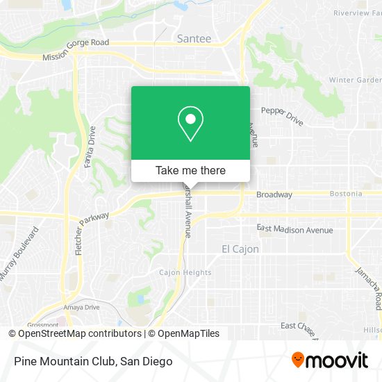 Mapa de Pine Mountain Club