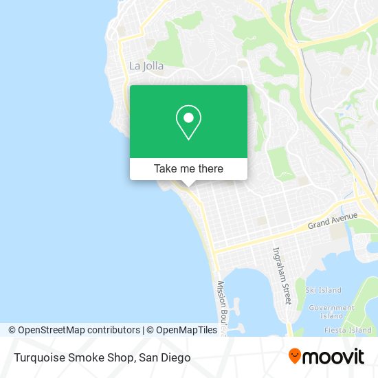 Turquoise Smoke Shop map