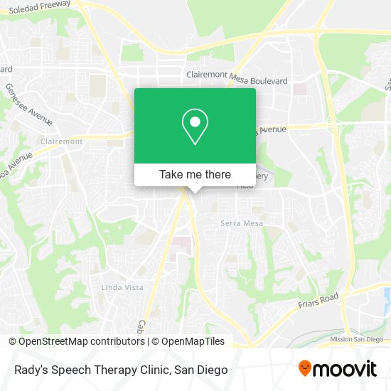 Mapa de Rady's Speech Therapy Clinic