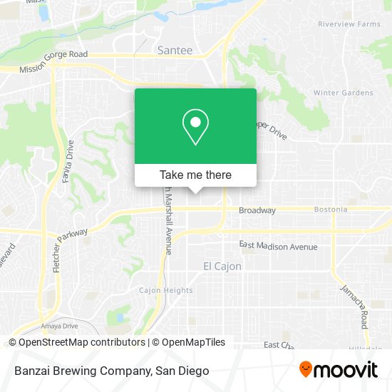 Mapa de Banzai Brewing Company