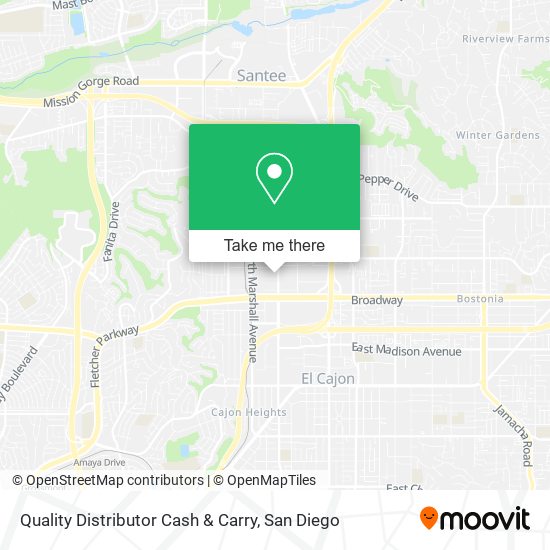 Quality Distributor Cash & Carry map