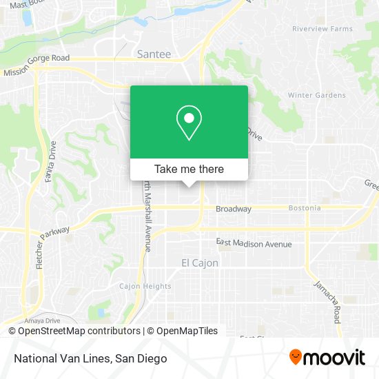 National Van Lines map