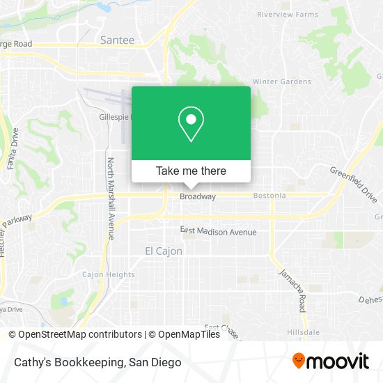 Cathy's Bookkeeping map