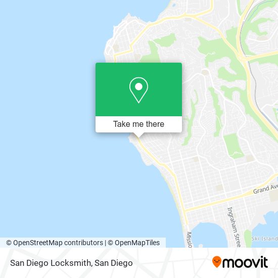 San Diego Locksmith map