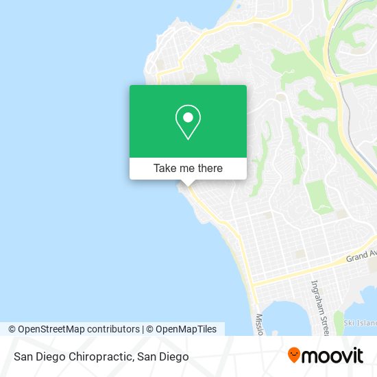 Mapa de San Diego Chiropractic