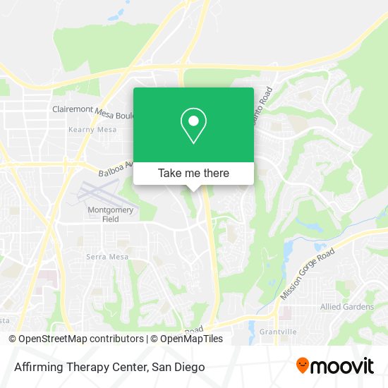 Affirming Therapy Center map