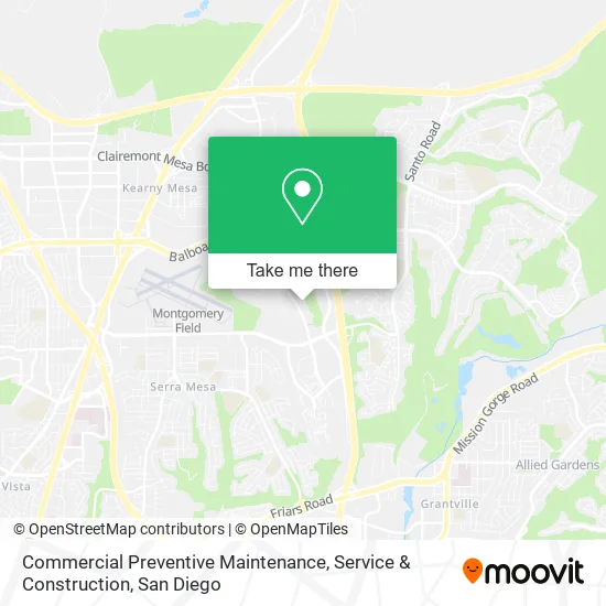 Mapa de Commercial Preventive Maintenance, Service & Construction
