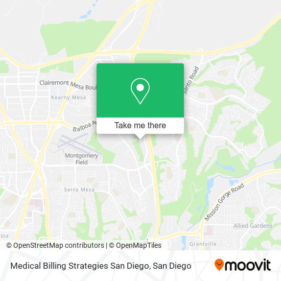Mapa de Medical Billing Strategies San Diego
