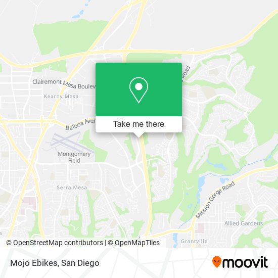 Mojo Ebikes map