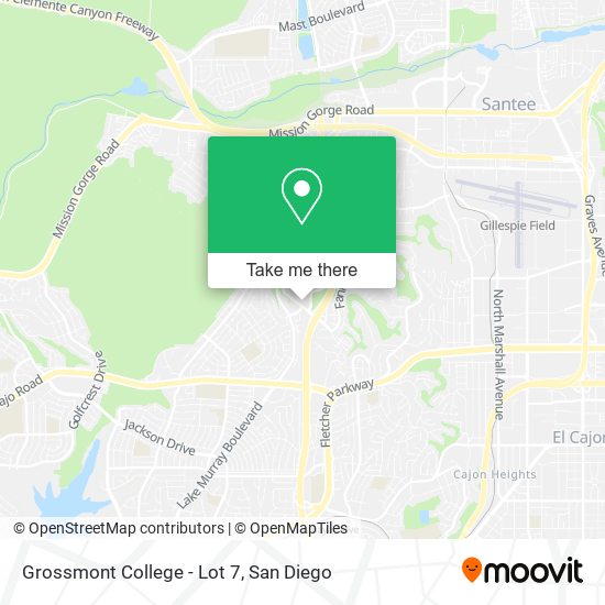 Grossmont College - Lot 7 map