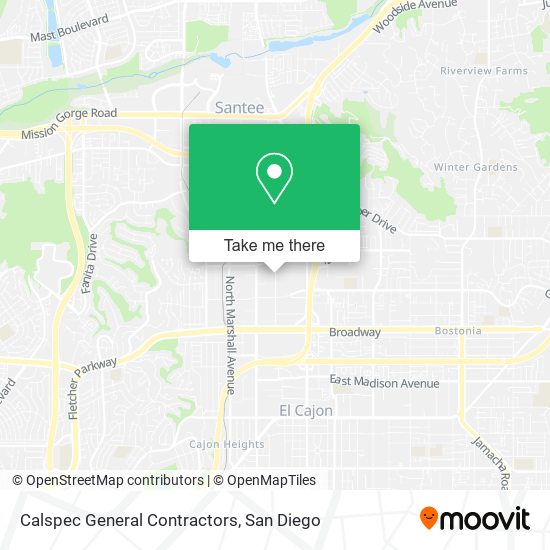 Calspec General Contractors map