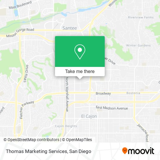 Mapa de Thomas Marketing Services