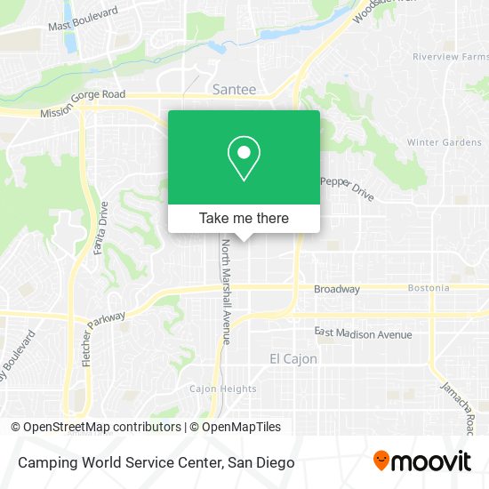 Mapa de Camping World Service Center