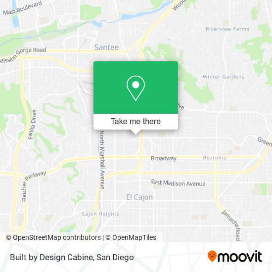 Built by Design Cabine map