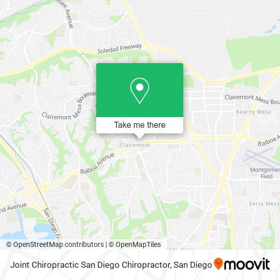 Mapa de Joint Chiropractic San Diego Chiropractor