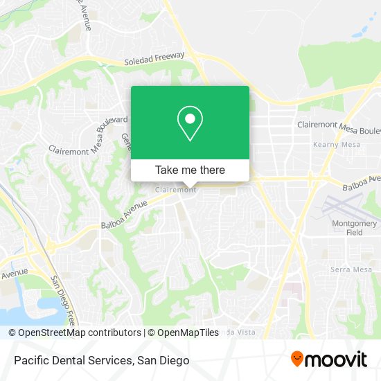 Pacific Dental Services map