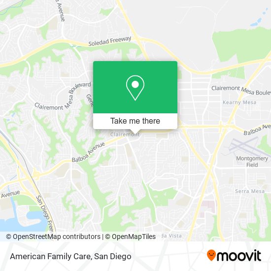 Mapa de American Family Care