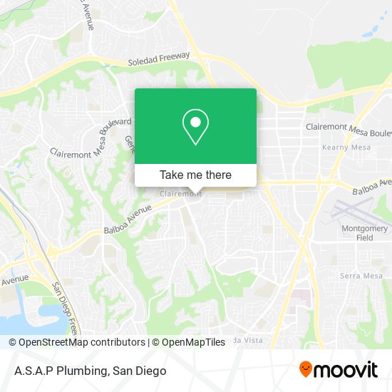 Mapa de A.S.A.P Plumbing