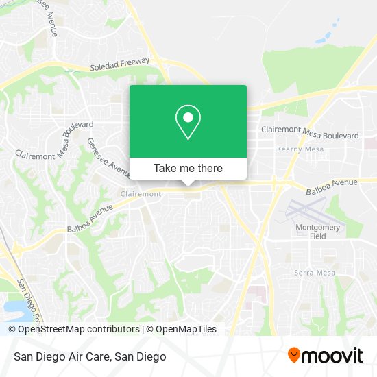 Mapa de San Diego Air Care