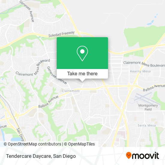Tendercare Daycare map