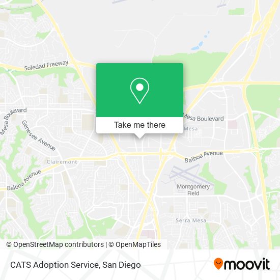 CATS Adoption Service map