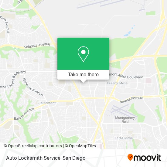 Auto Locksmith Service map