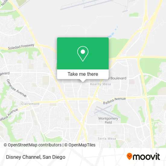 Mapa de Disney Channel