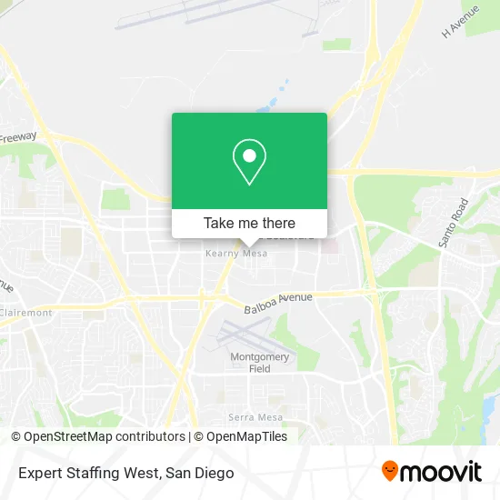 Expert Staffing West map