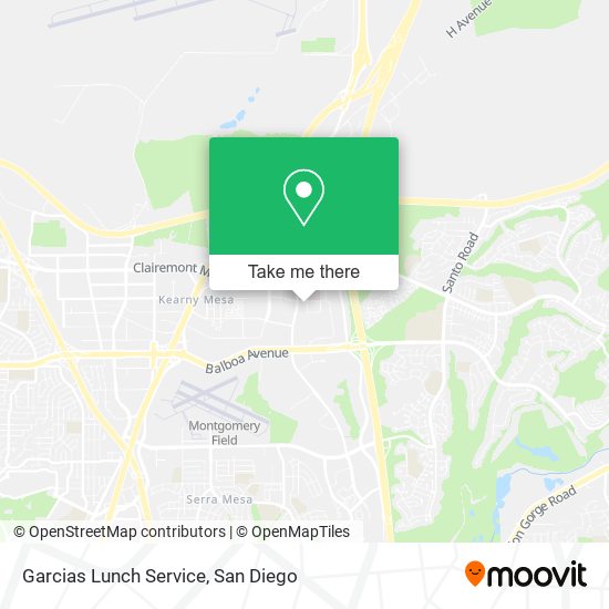 Garcias Lunch Service map