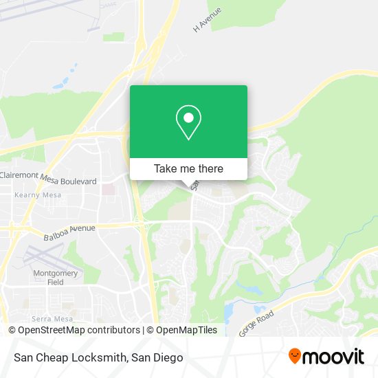 San Cheap Locksmith map