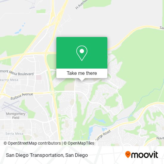 San Diego Transportation map