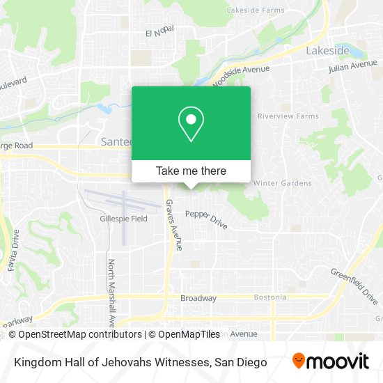 Mapa de Kingdom Hall of Jehovahs Witnesses
