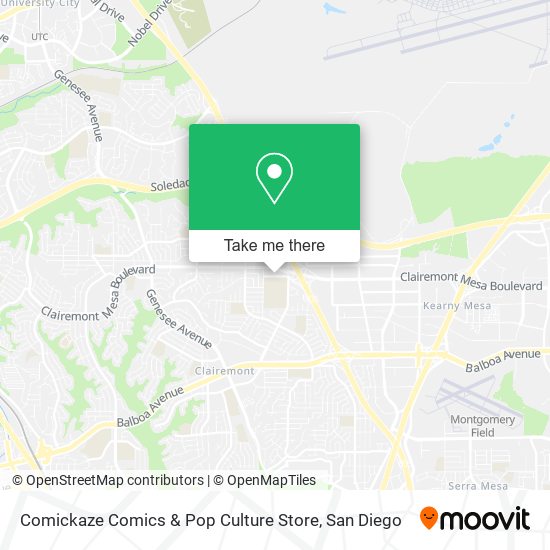 Comickaze Comics & Pop Culture Store map