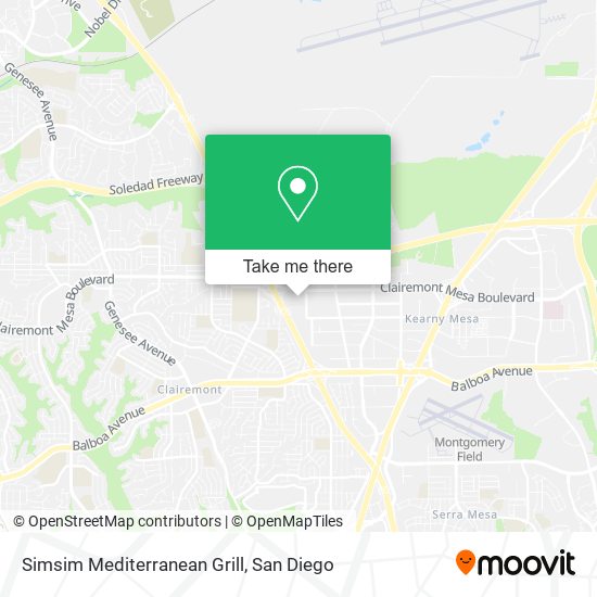 Mapa de Simsim Mediterranean Grill