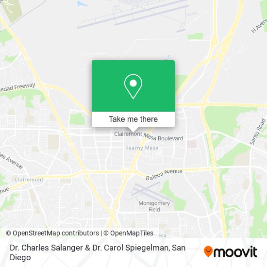 Dr. Charles Salanger & Dr. Carol Spiegelman map