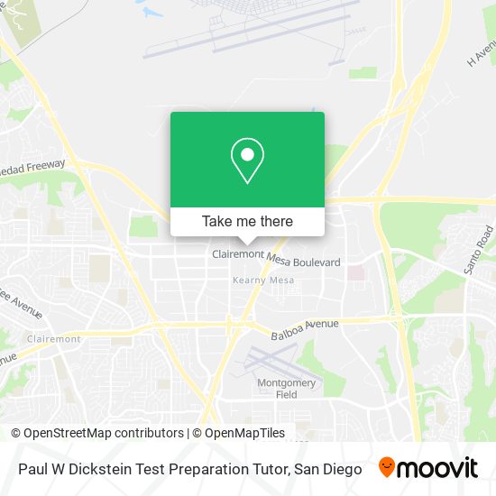 Paul W Dickstein Test Preparation Tutor map