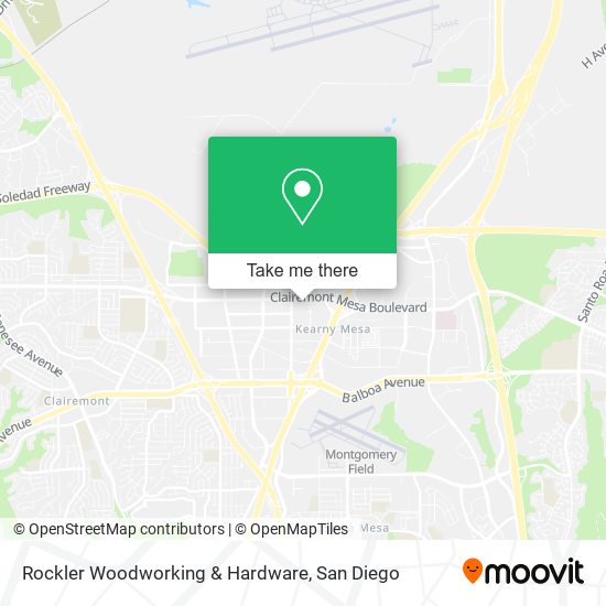 Rockler Woodworking & Hardware map