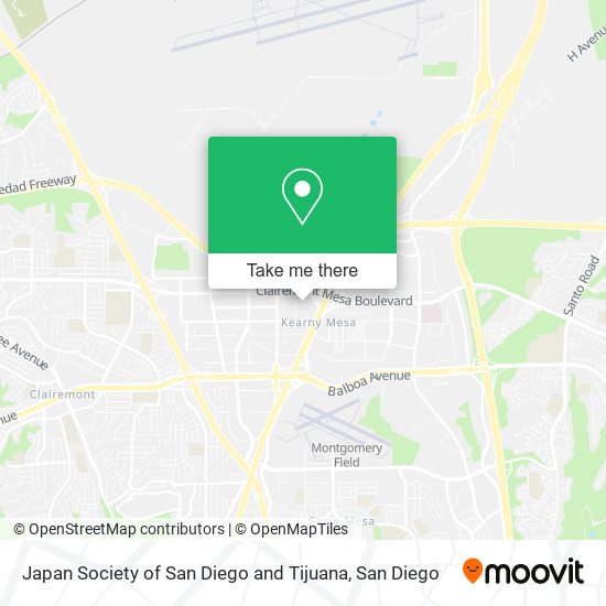 Mapa de Japan Society of San Diego and Tijuana